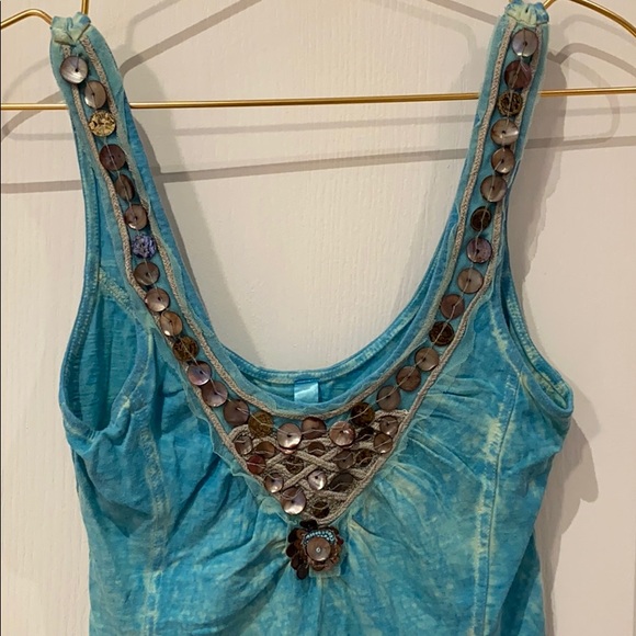 Free People Tie Dye Shell Tank Top - Picture 4 of 6